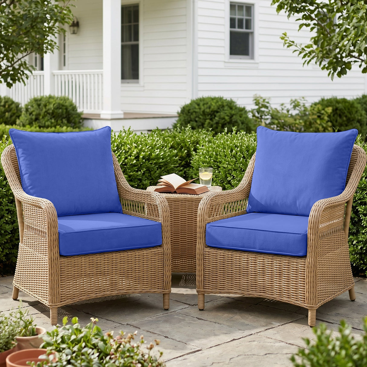Outdoor Deep Seat Cushion Set, 25 x 25 x 5 inch, Set of 4 - Eagle Peak