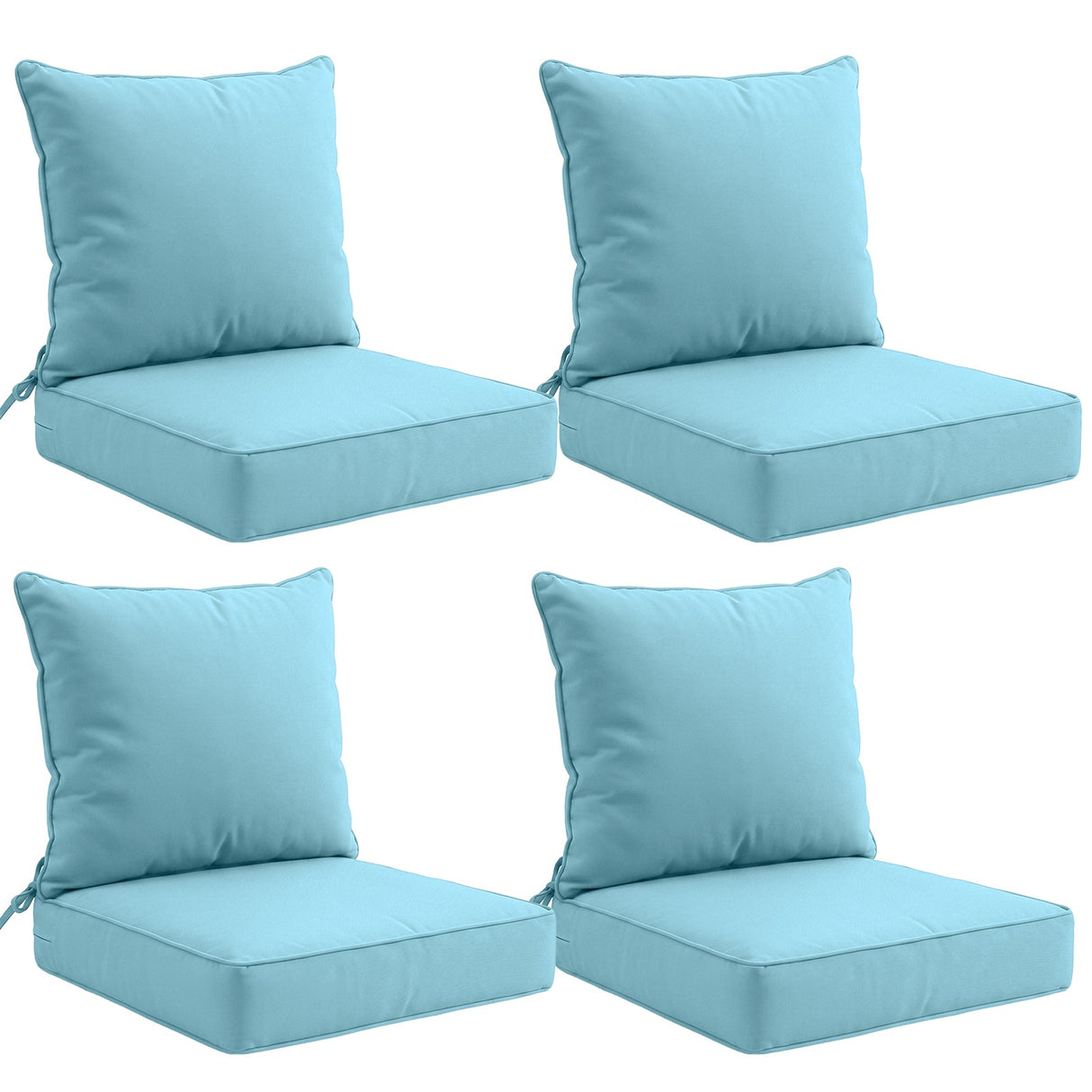 Outdoor Deep Seat Cushion Set, 25 x 25 x 5 inch, Set of 4 - Eagle Peak