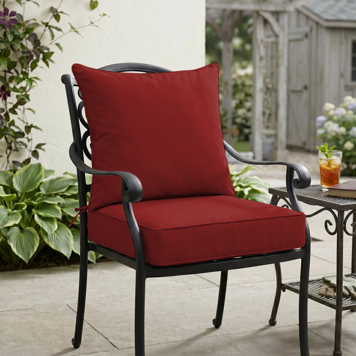 Outdoor Deep Seat Patio Seat Cushion Set, 25x25x5 inch, 2 - Piece Back Chair Cushion - Eagle Peak