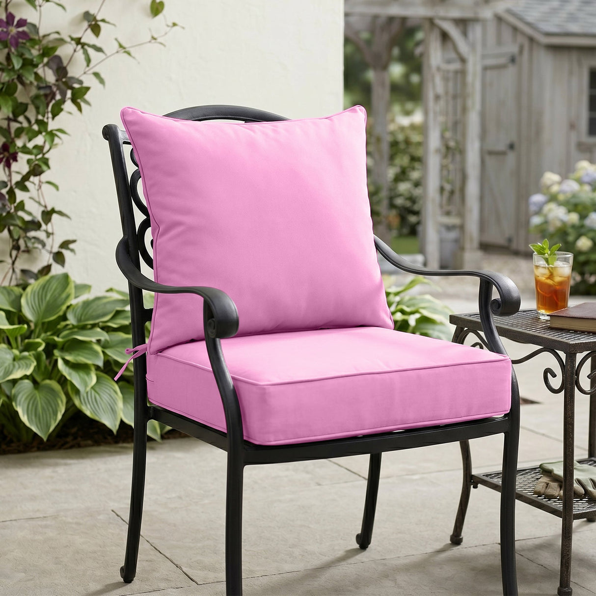 Outdoor Deep Seat Patio Seat Cushion Set, 25x25x5 inch, 2 - Piece Back Chair Cushion - Eagle Peak