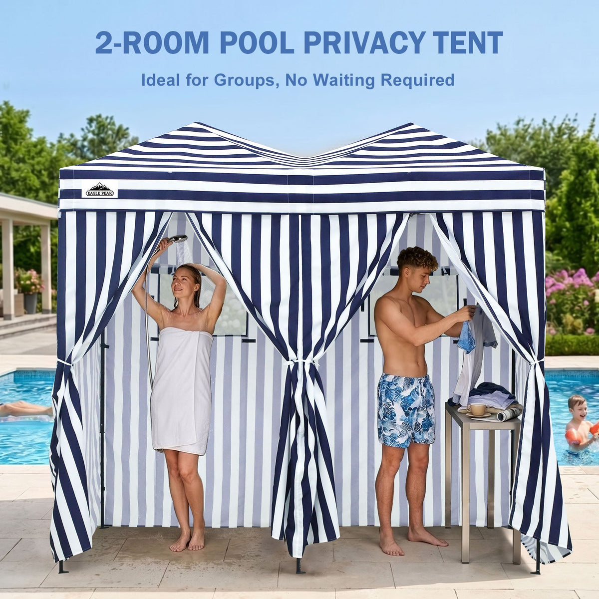 Outdoor Pop Up Changing Room 8x4 ft - Eagle Peak®