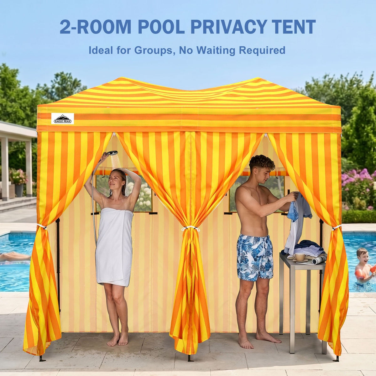 Outdoor Pop Up Changing Room 8x4 ft - Eagle Peak®
