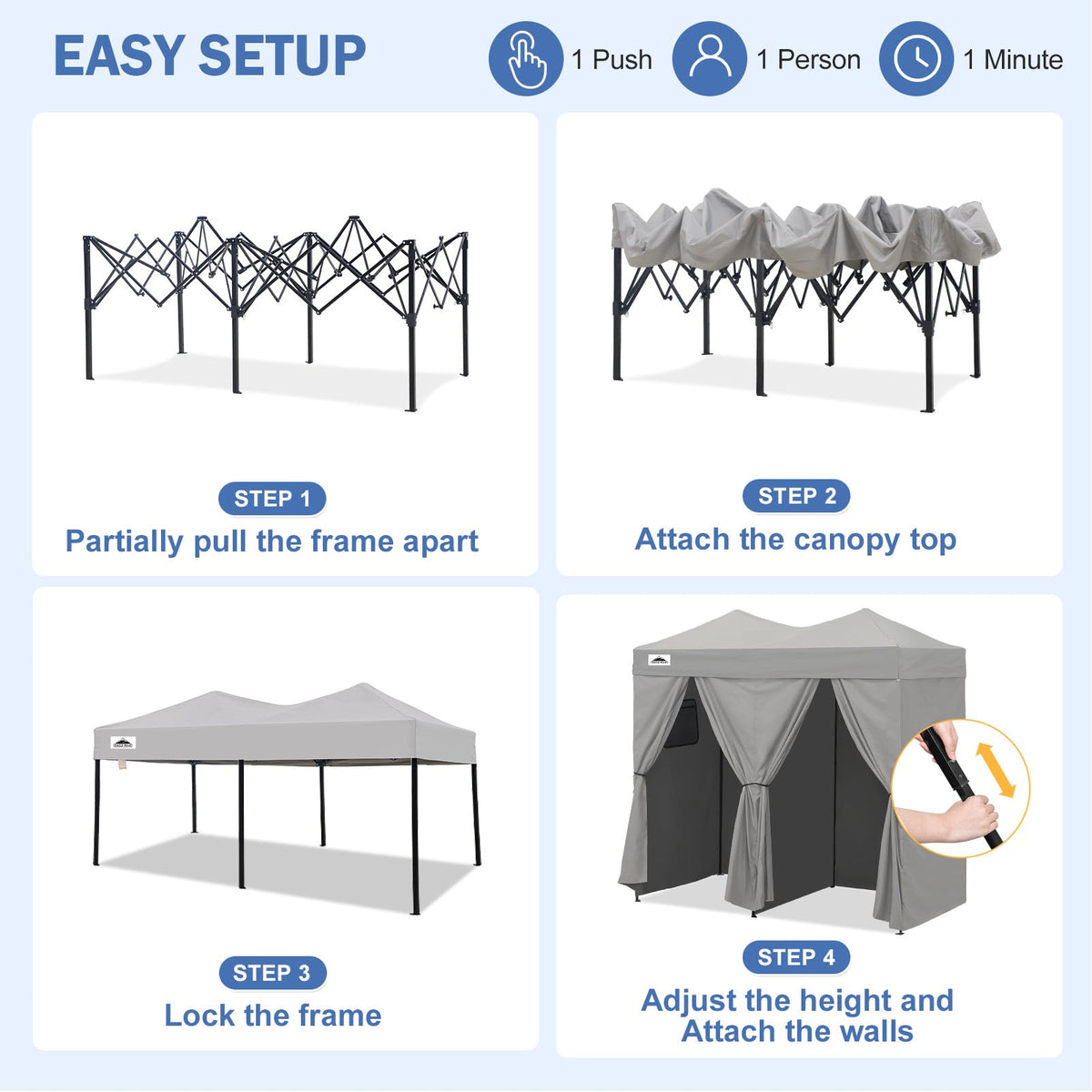 Outdoor Pop Up Changing Room 8x4 ft - Eagle Peak®