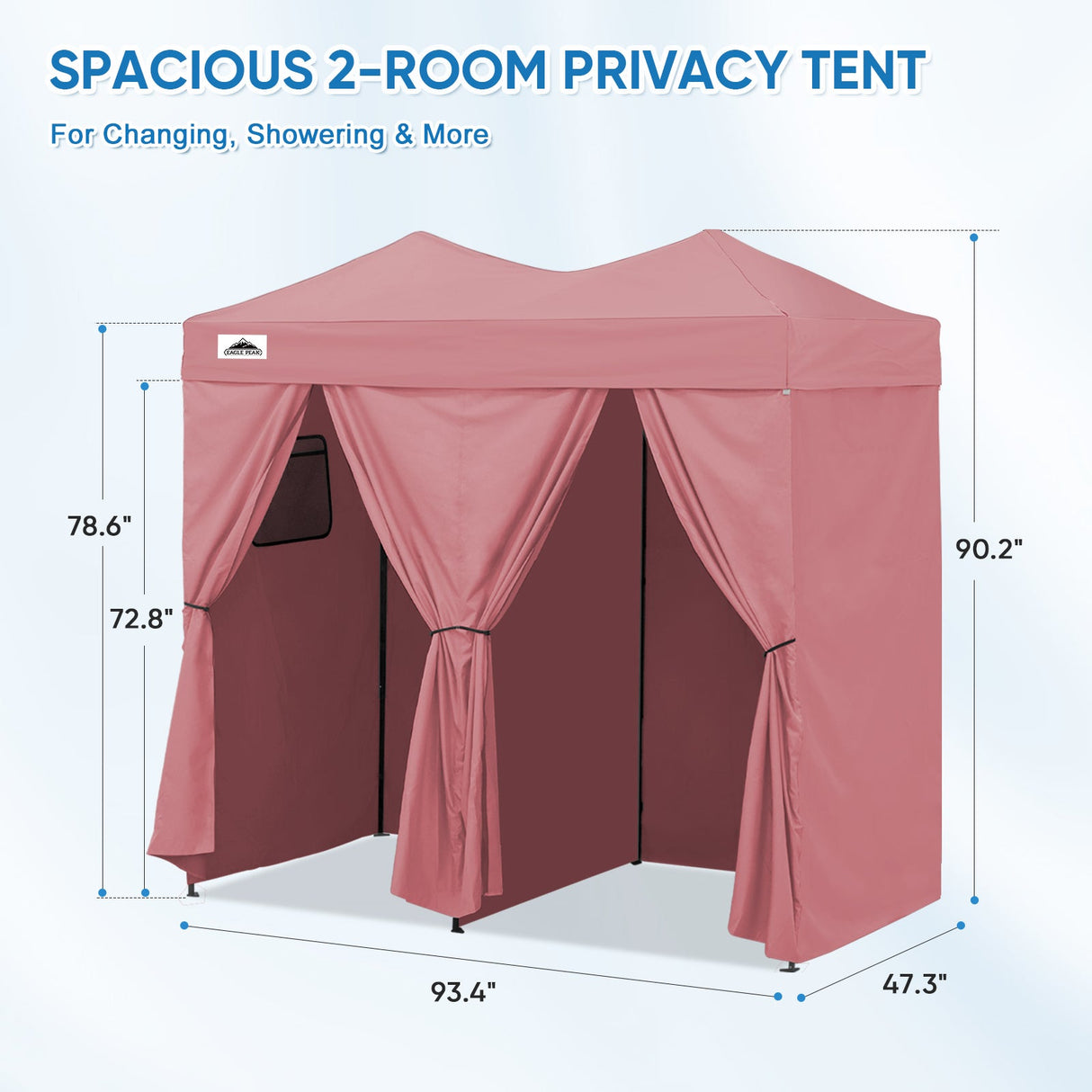 Outdoor Pop Up Changing Room 8x4 ft - Eagle Peak Custom Canopy Tent