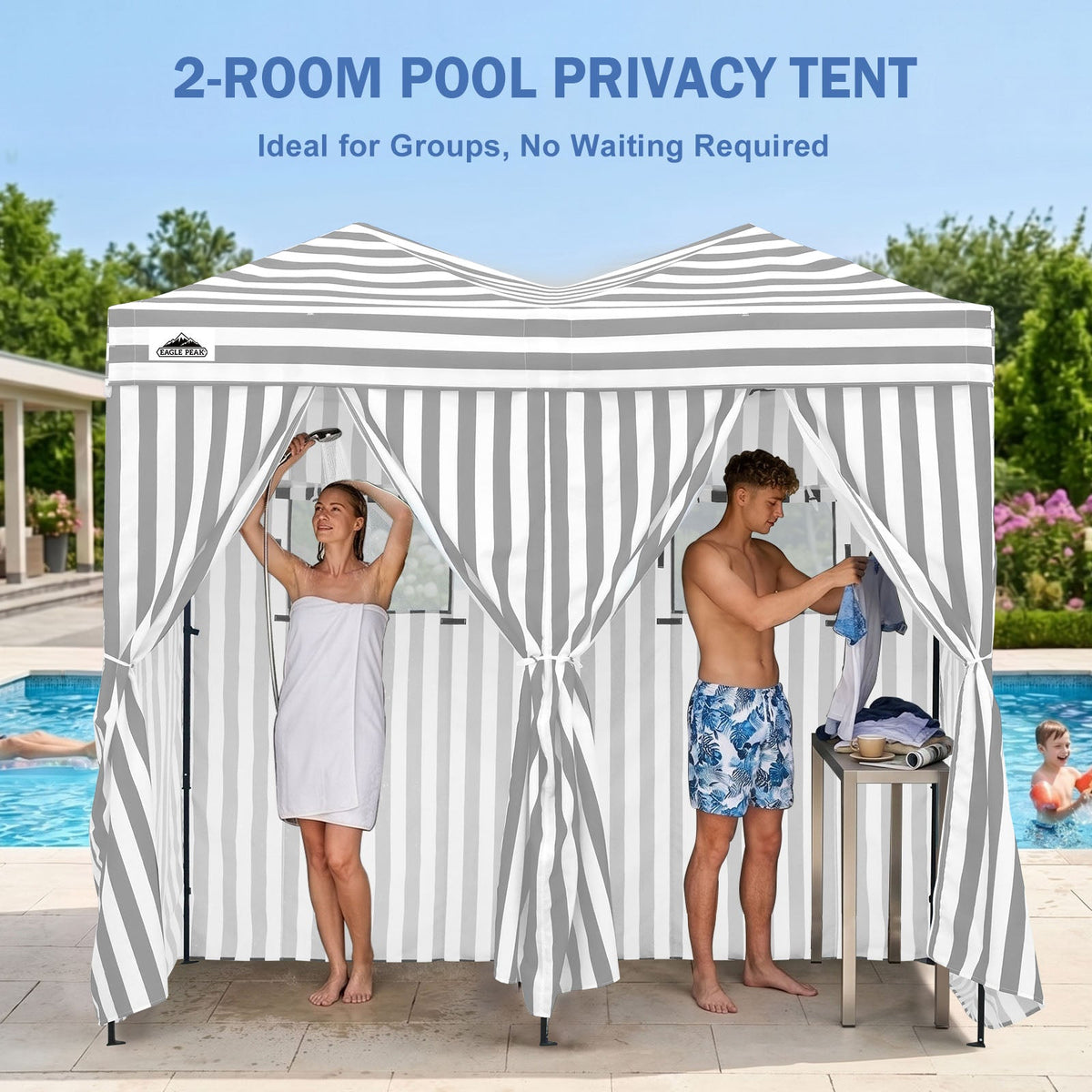 Outdoor Pop Up Changing Room 8x4 ft - Eagle Peak®