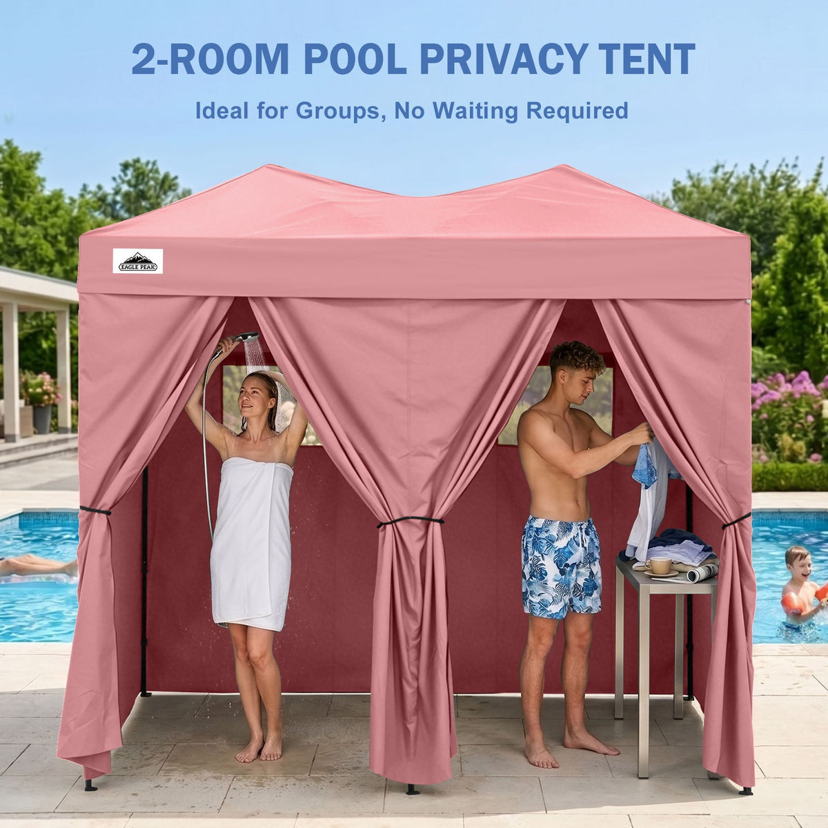 Outdoor Pop Up Changing Room 8x4 ft - Eagle Peak®