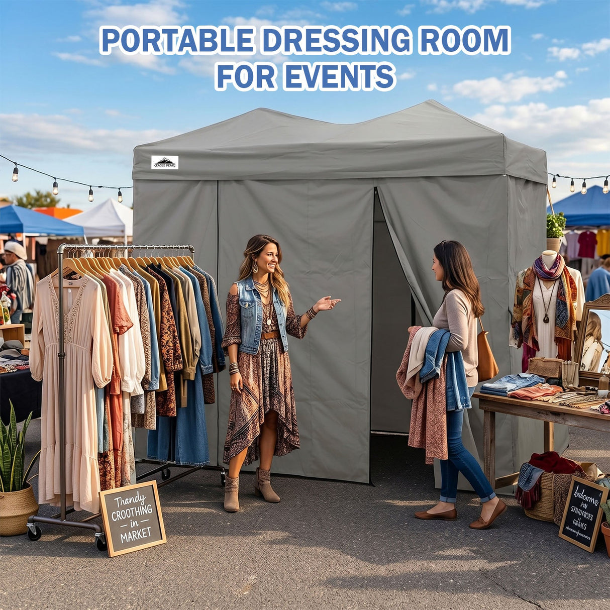 Outdoor Pop Up Changing Room 8x4 ft - Eagle Peak®