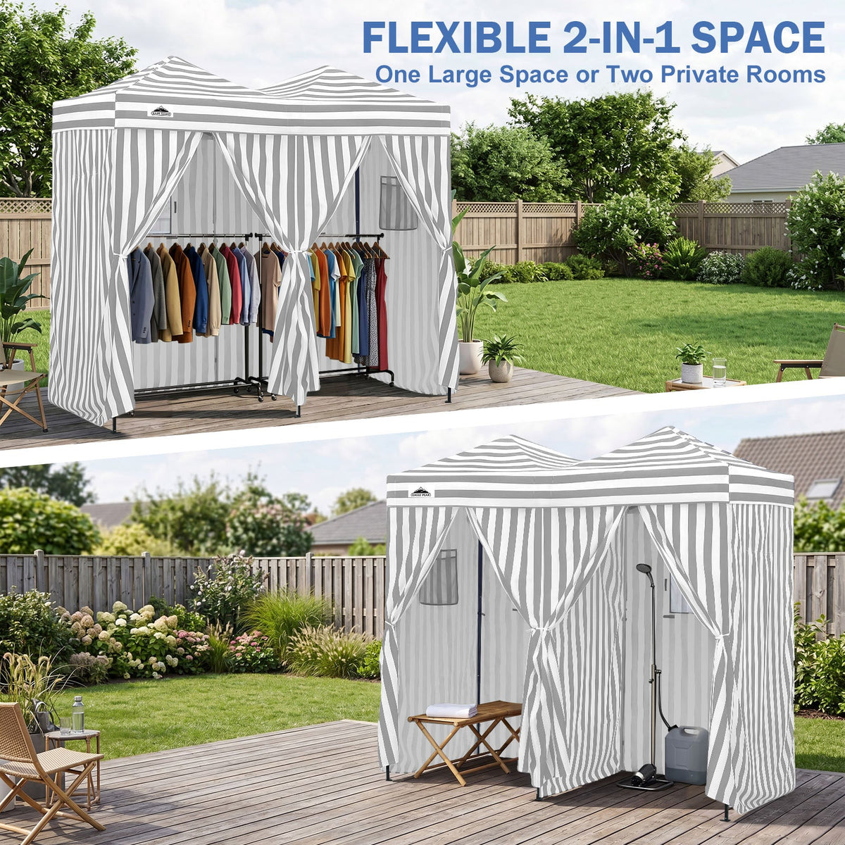 Outdoor Pop Up Changing Room 8x4 ft - Eagle Peak®