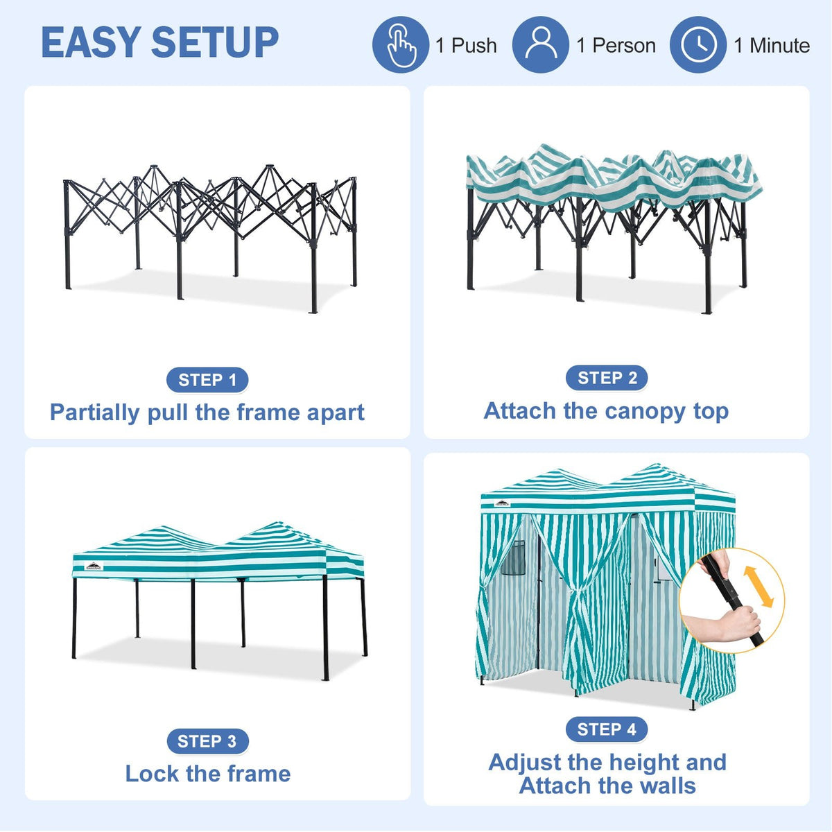 Outdoor Pop Up Changing Room 8x4 ft - Eagle Peak®