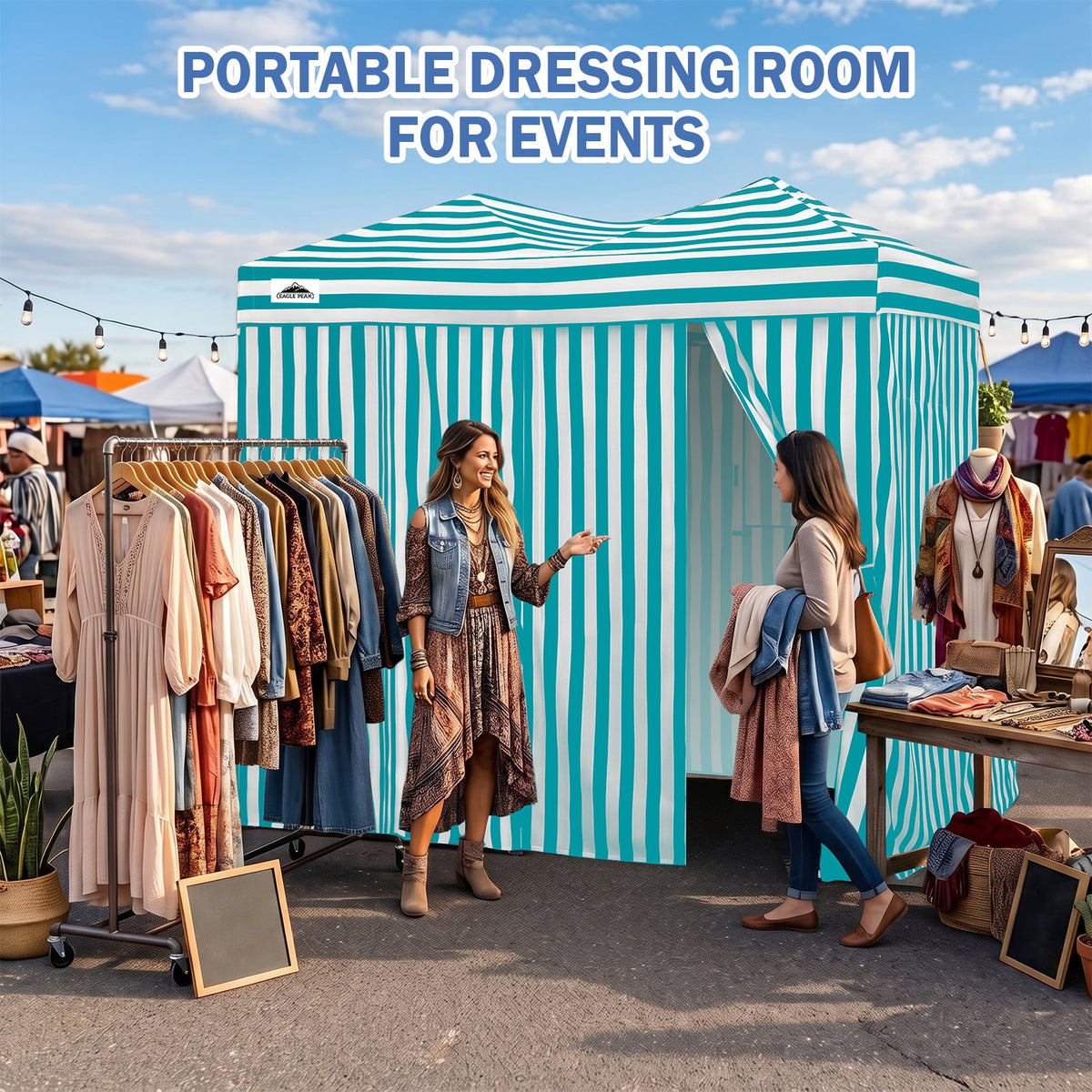 Outdoor Pop Up Changing Room 8x4 ft - Eagle Peak®