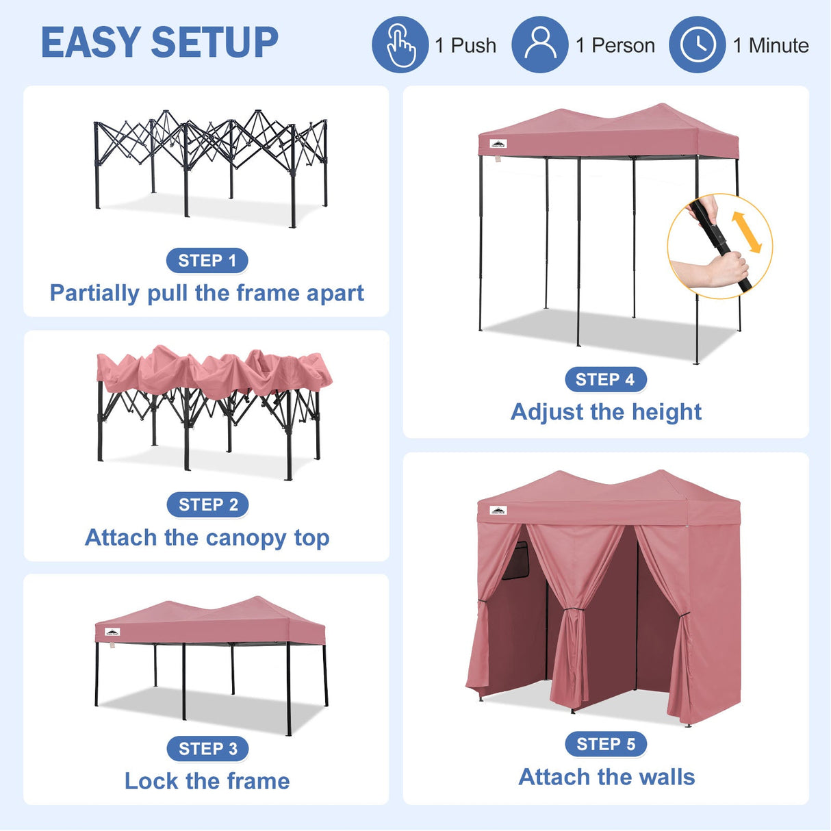Outdoor Pop Up Changing Room 8x4 ft - Eagle Peak®