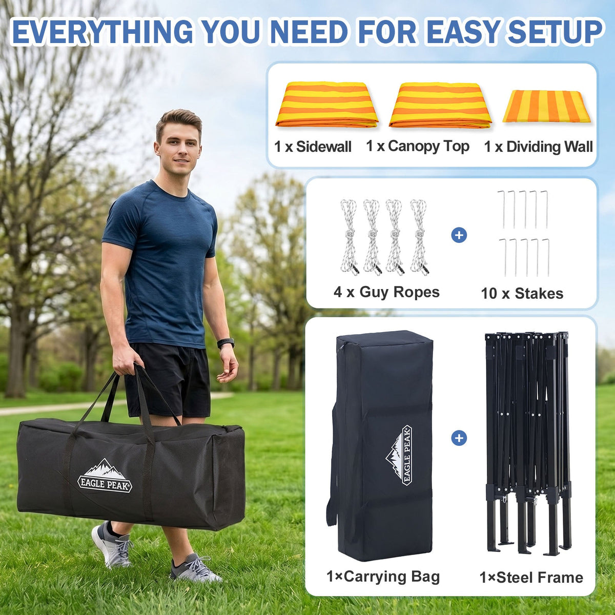 Outdoor Pop Up Changing Room 8x4 ft - Eagle Peak®