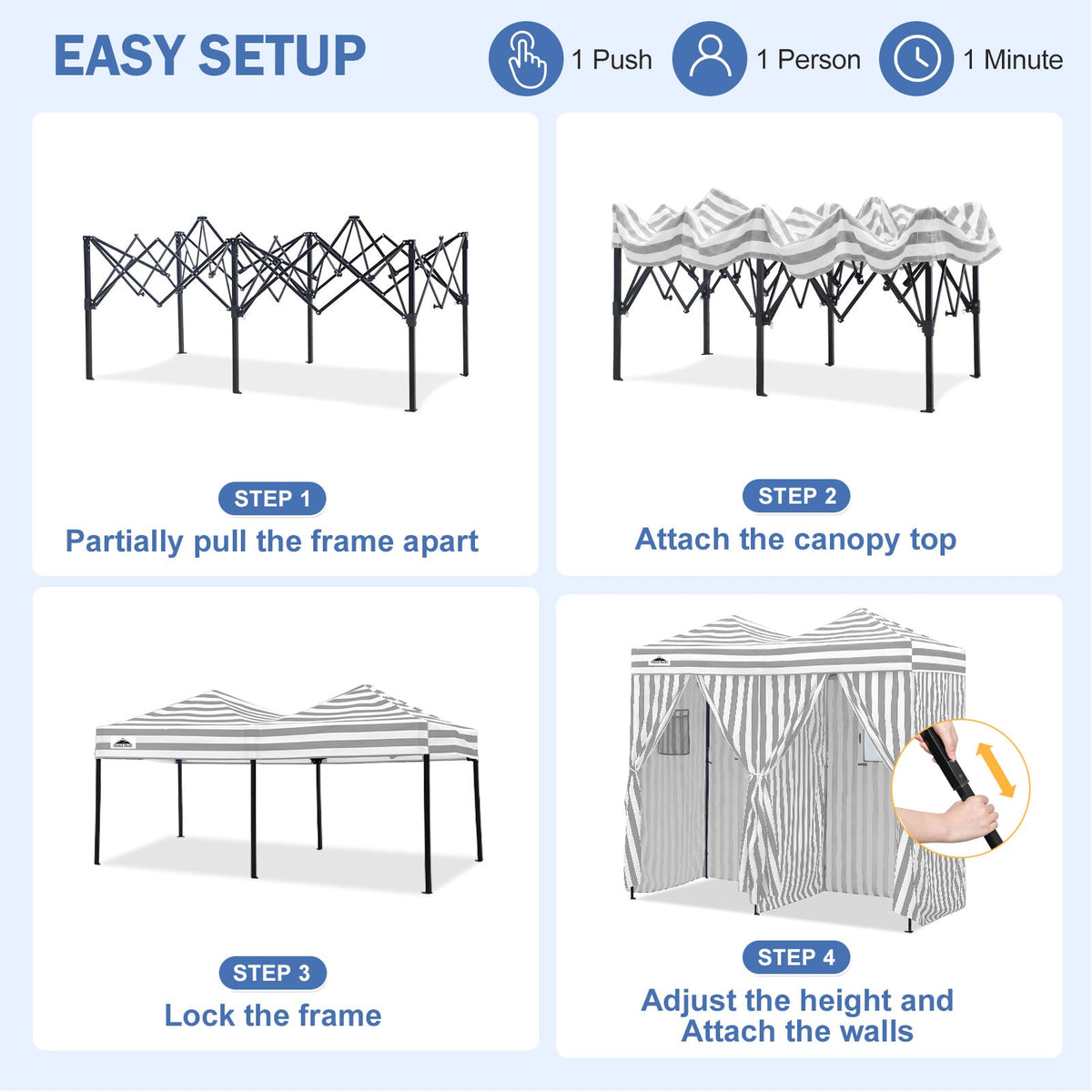 Outdoor Pop Up Changing Room 8x4 ft - Eagle Peak®