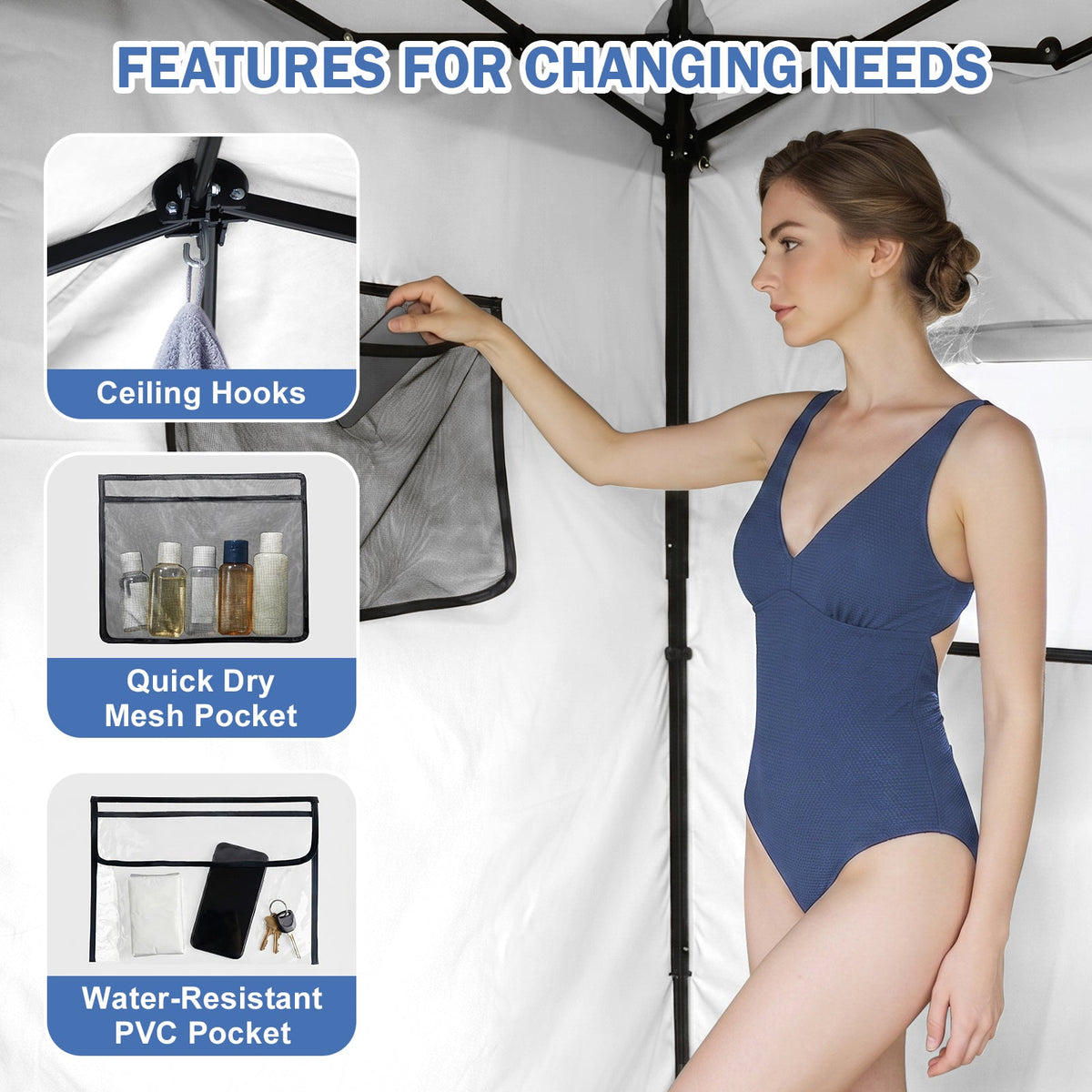 Outdoor Pop Up Changing Room 8x4 ft - Eagle Peak®