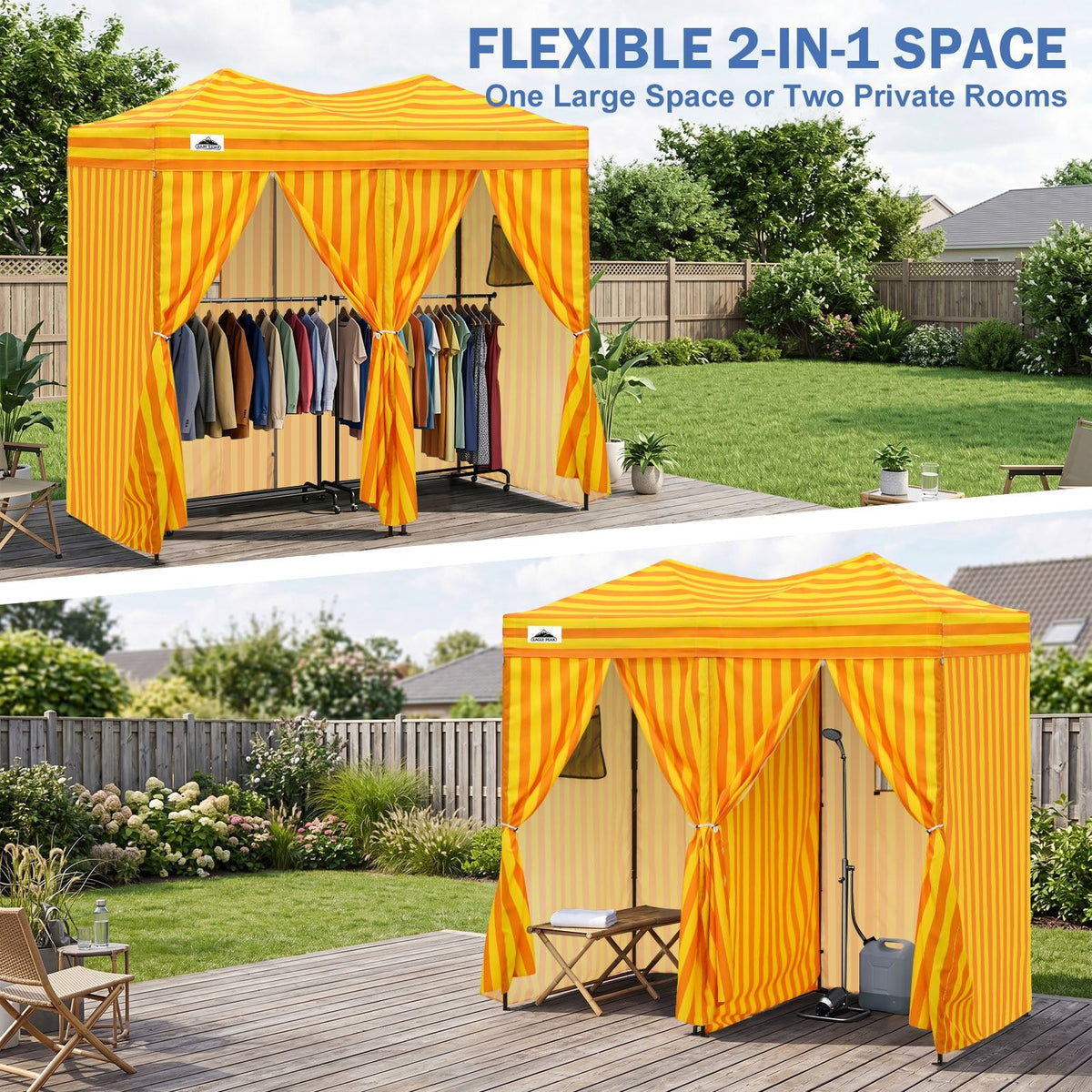 Outdoor Pop Up Changing Room 8x4 ft - Eagle Peak®