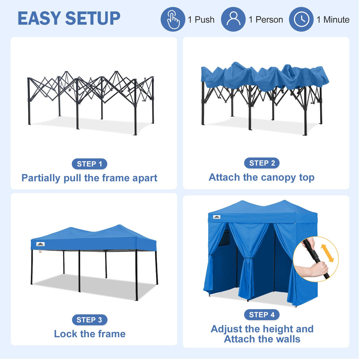 Outdoor Pop Up Changing Room 8x4 ft - Eagle Peak®