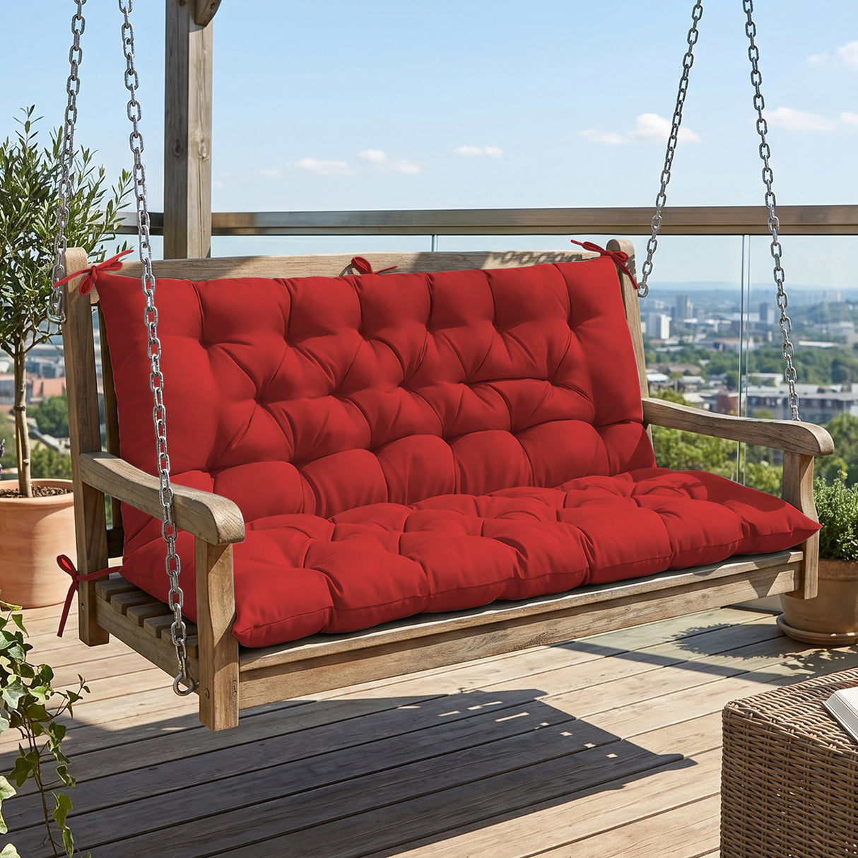 Outdoor Porch 2 - 3 Seater Swing Cushion,59"x43" - Eagle Peak