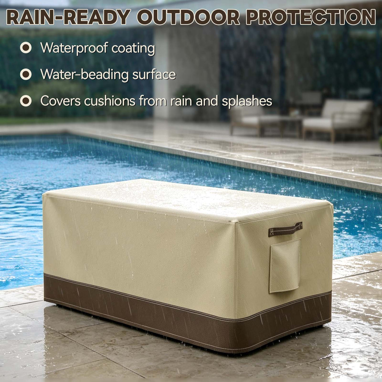 Patio Furniture Cover, Small Coffee Table 34.5''W×21''D×15.5''H - Eagle Peak®