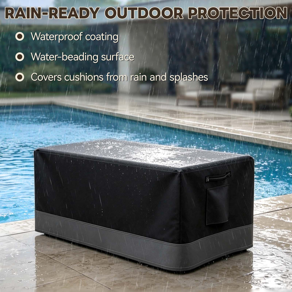 Patio Furniture Cover, Small Coffee Table 34.5''W×21''D×15.5''H - Eagle Peak®