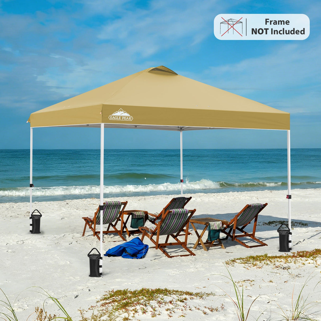 Replacement Canopy Cover with Air Vent for 10x10 Pop Up Canopy Tent, Top Only - Eagle Peak Custom Canopy Tent