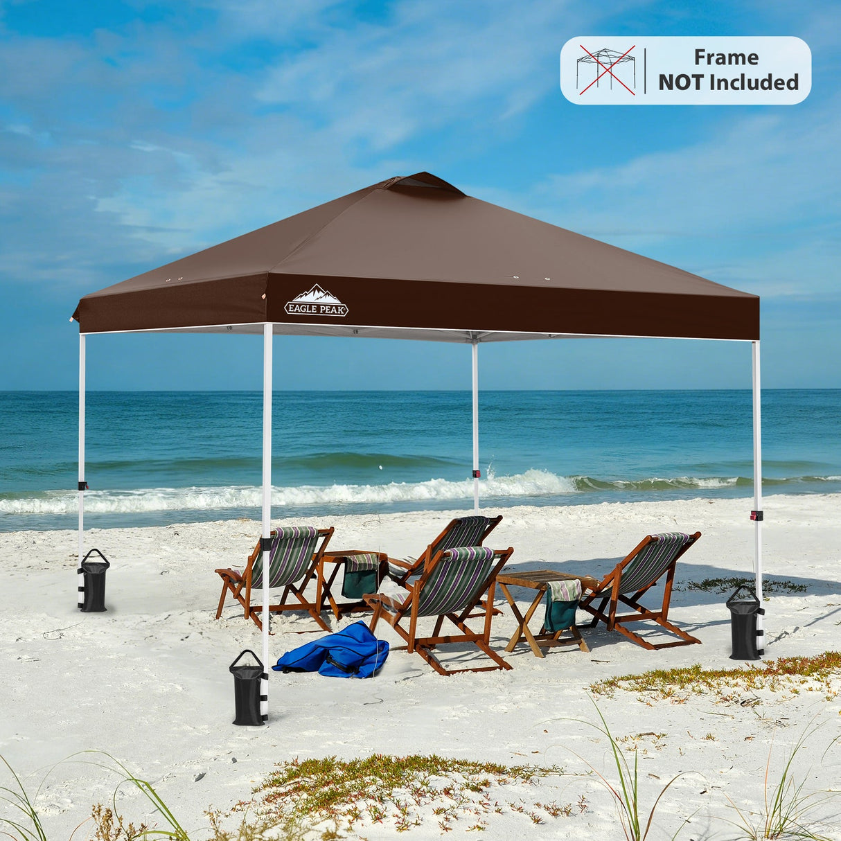 Replacement Canopy Cover with Air Vent for 10x10 Pop Up Canopy Tent, Top Only - Eagle Peak Custom Canopy Tent