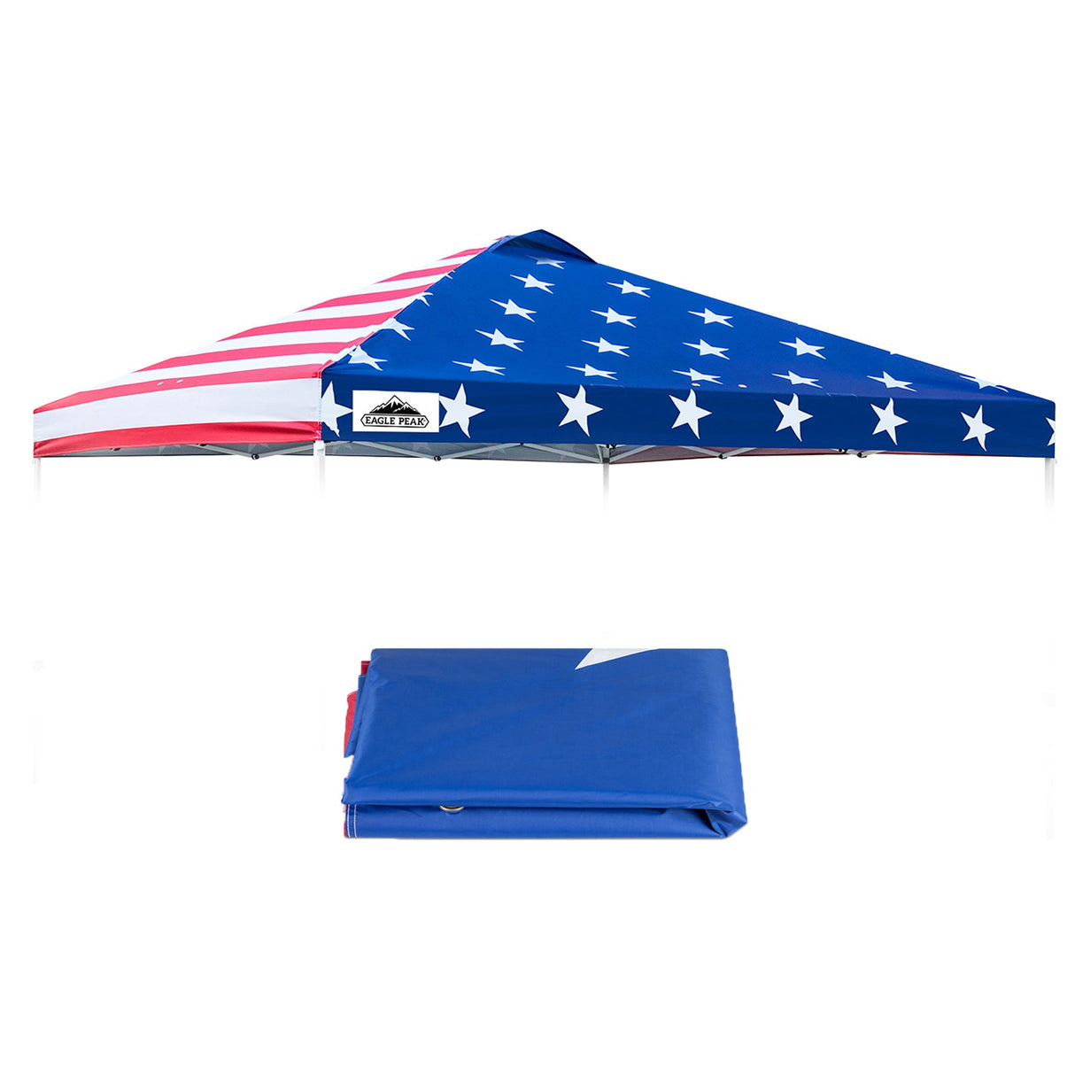 Replacement Canopy Cover with Air Vent for 10x10 Pop Up Canopy Tent, Top Only - Eagle Peak Custom Canopy Tent