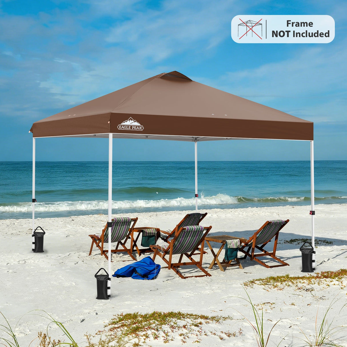 Replacement Canopy Cover with Air Vent for 10x10 Pop Up Canopy Tent, Top Only - Eagle Peak Custom Canopy Tent