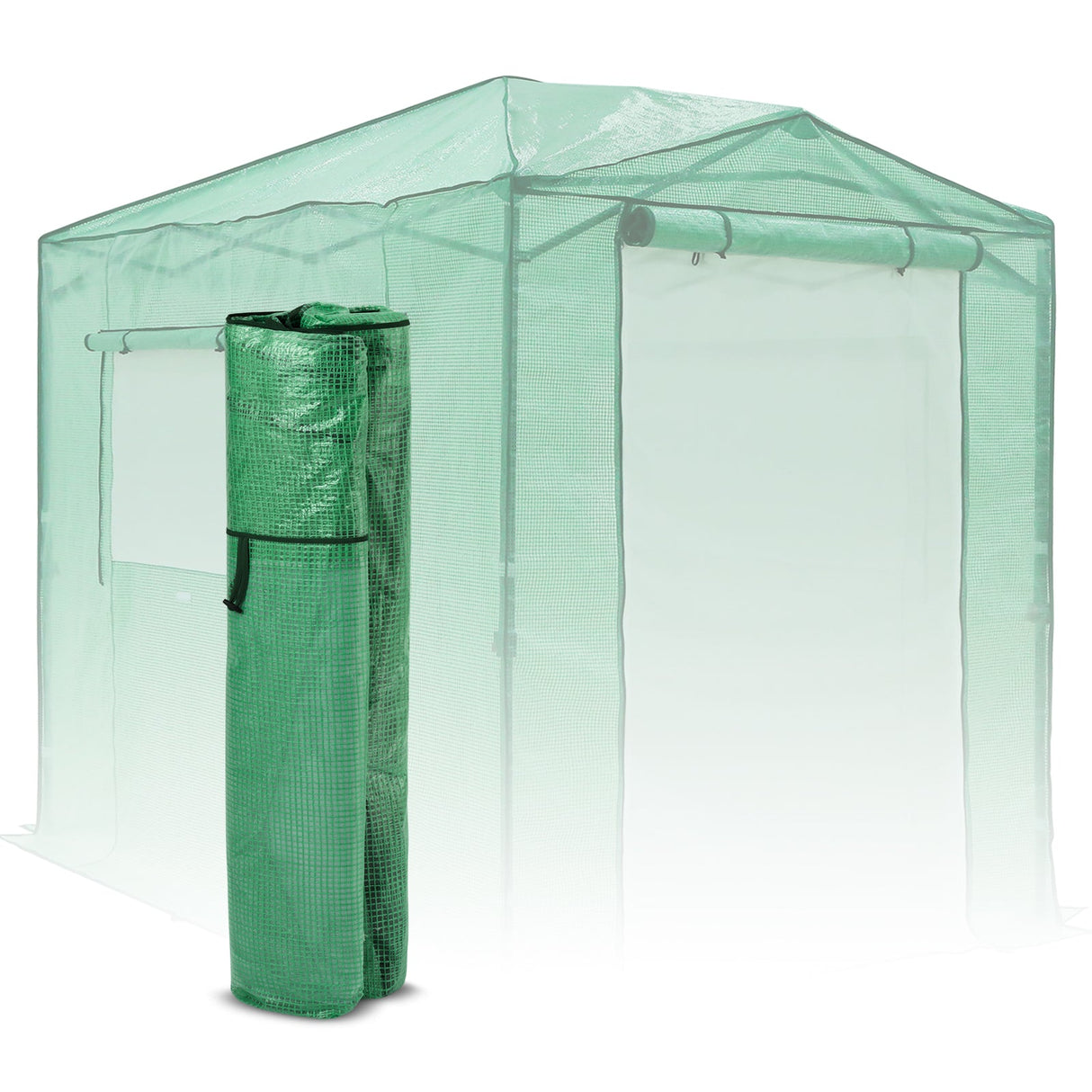 Replacement Cover for 8x6 Portable Pop up Greenhouse, Upgraded Screen Mesh Door - Eagle Peak
