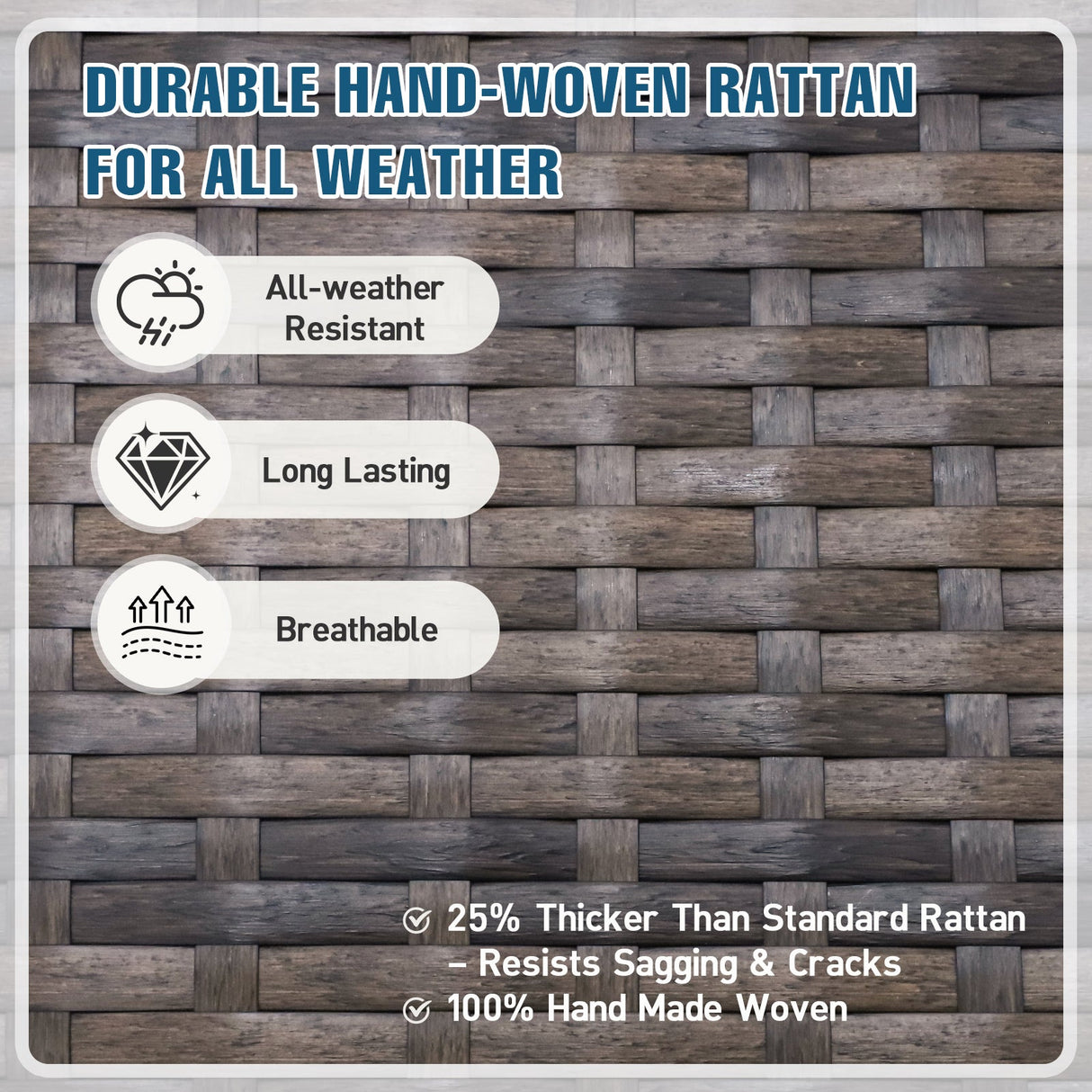 Sienna Bay Outdoor Dining Set for 4/6, Brown/Beige - Eagle Peak Custom Canopy Tent