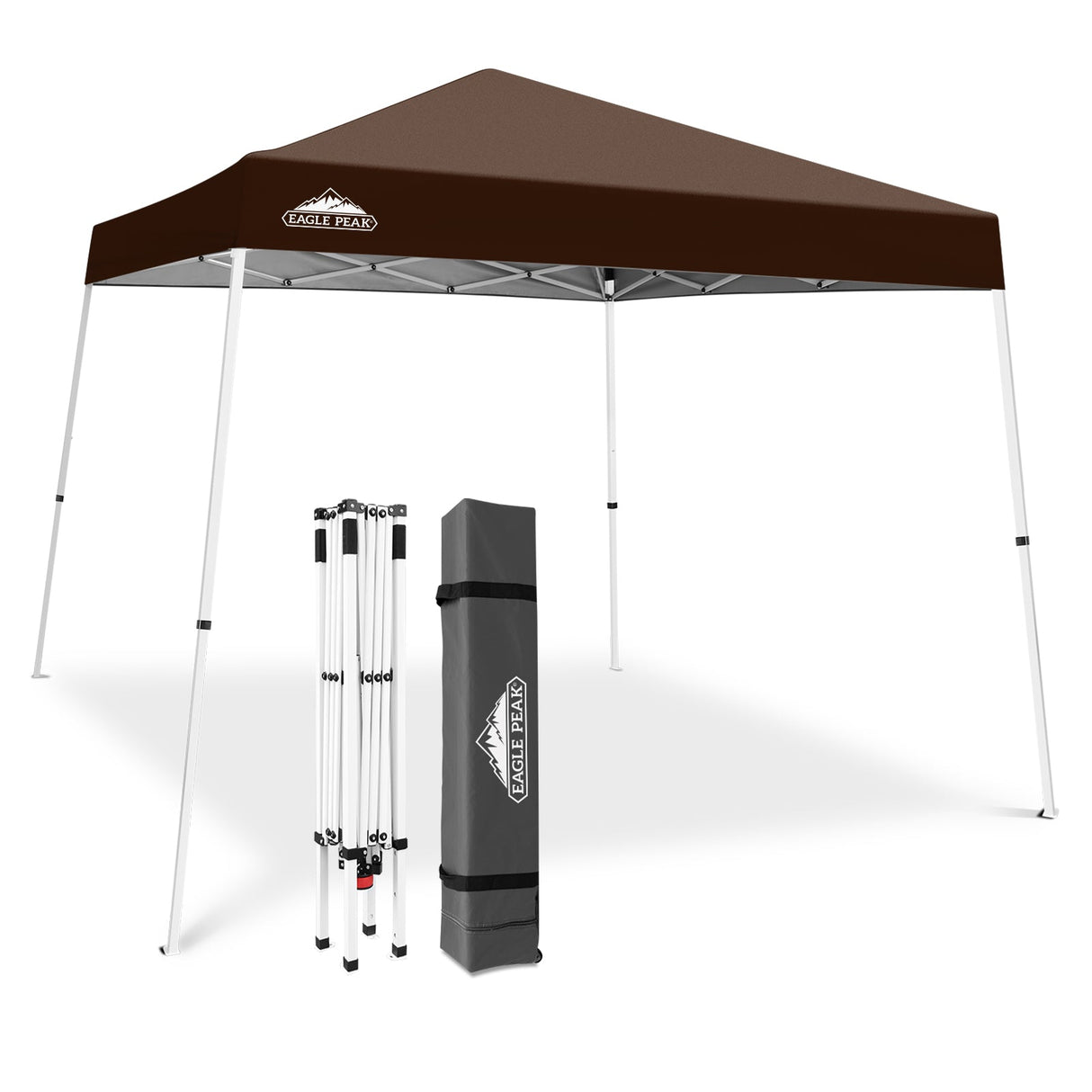 Slant Leg Pop up Canopy Tent, 10x10 Base 8x8 Top - Eagle Peak Custom Canopy Tent