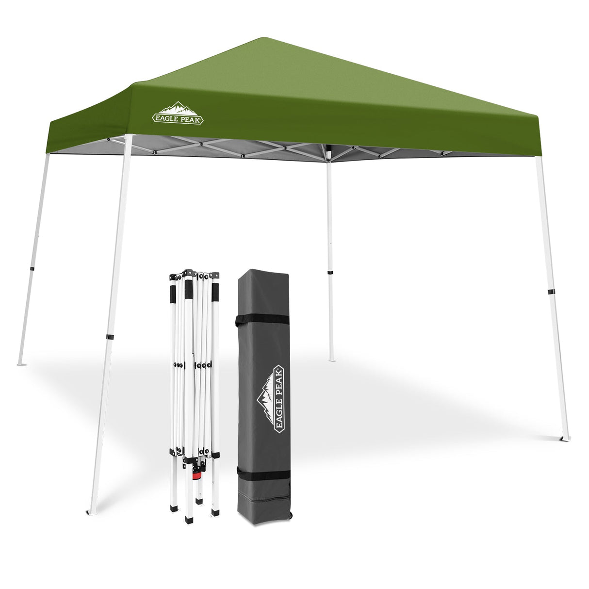 Slant Leg Pop up Canopy Tent, 10x10 Base 8x8 Top - Eagle Peak Custom Canopy Tent