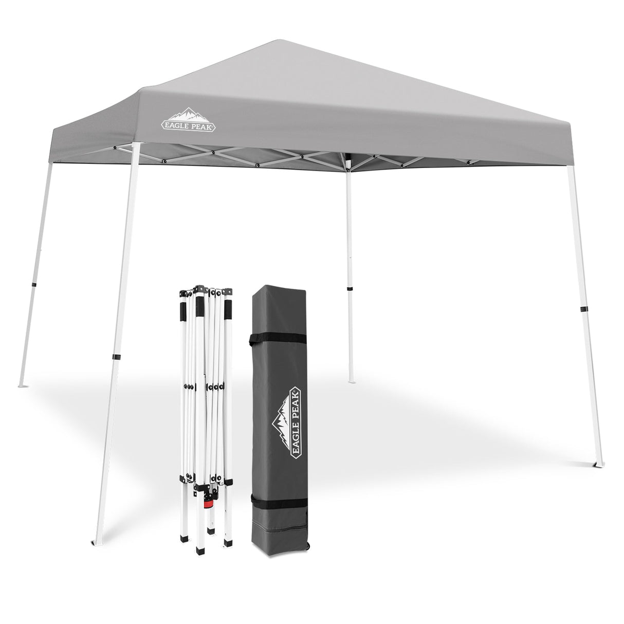 Slant Leg Pop up Canopy Tent, 10x10 Base 8x8 Top - Eagle Peak®