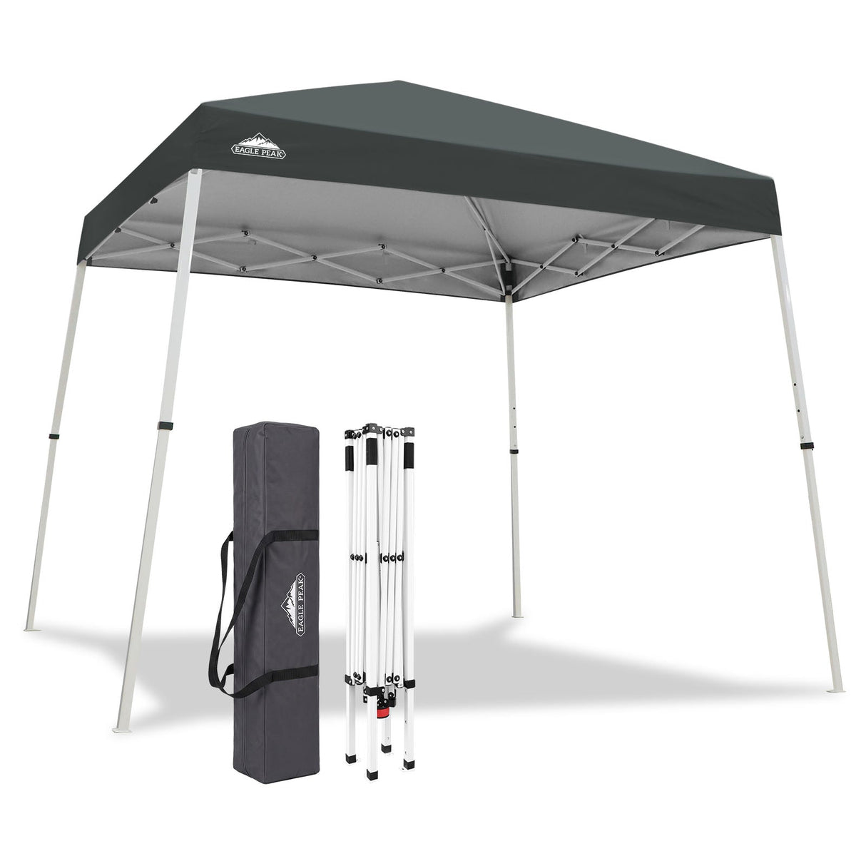 Slant Leg Pop up Canopy Tent, 10x10 Base 8x8 Top - Eagle Peak®