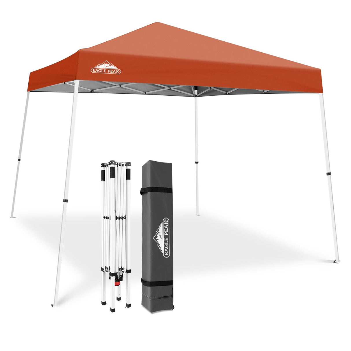 Slant Leg Pop up Canopy Tent, 10x10 Base 8x8 Top - Eagle Peak®