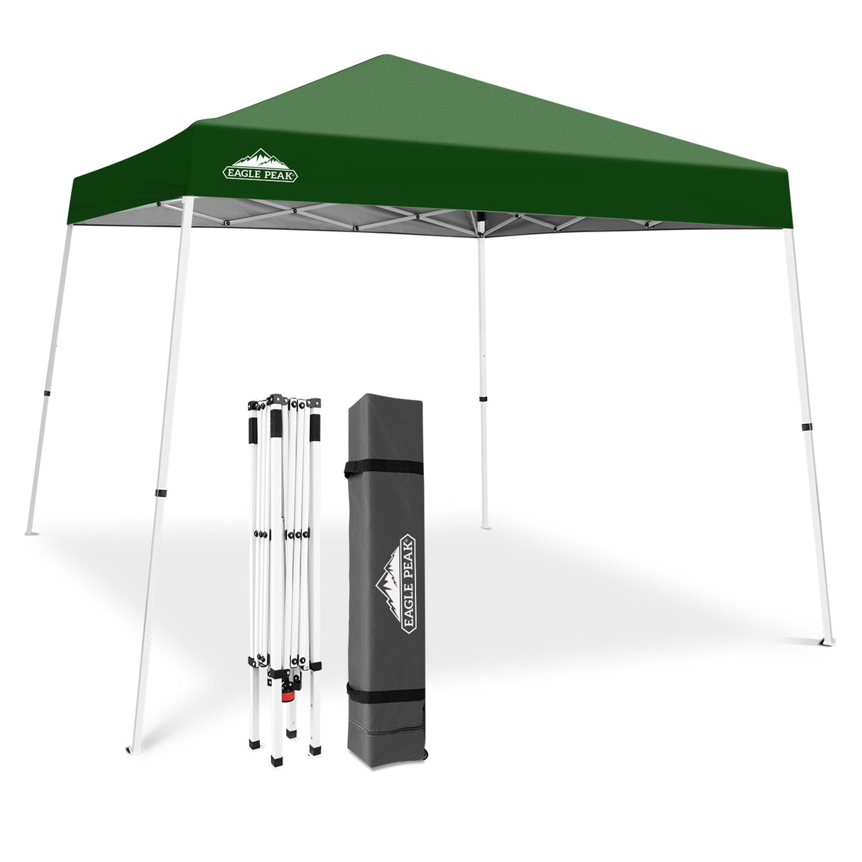 Slant Leg Pop up Canopy Tent, 10x10 Base 8x8 Top - Eagle Peak®