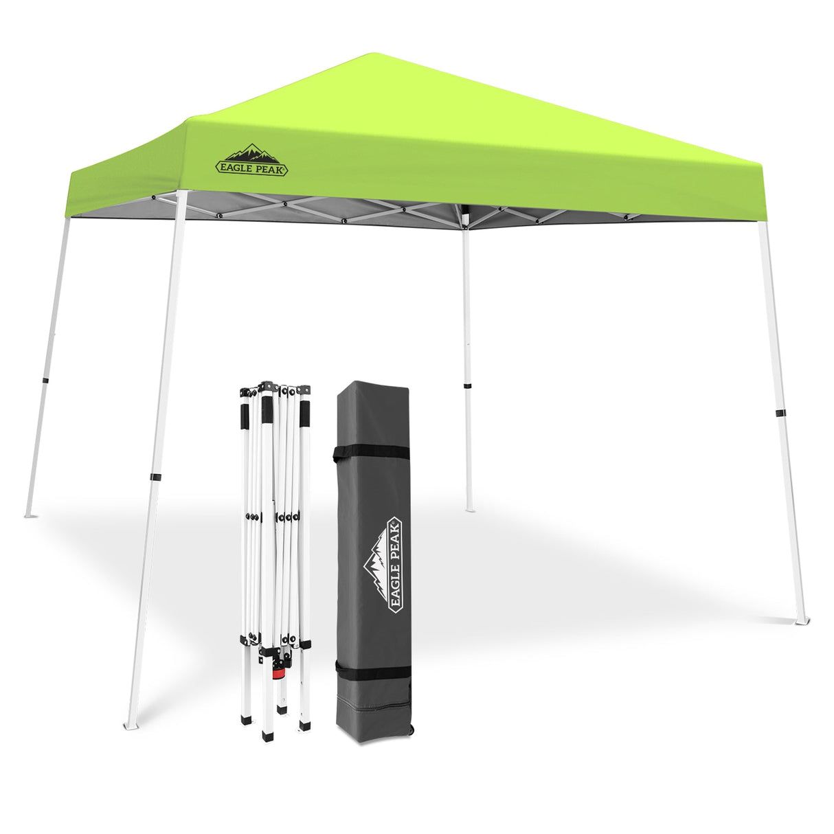 Slant Leg Pop up Canopy Tent, 10x10 Base 8x8 Top - Eagle Peak®