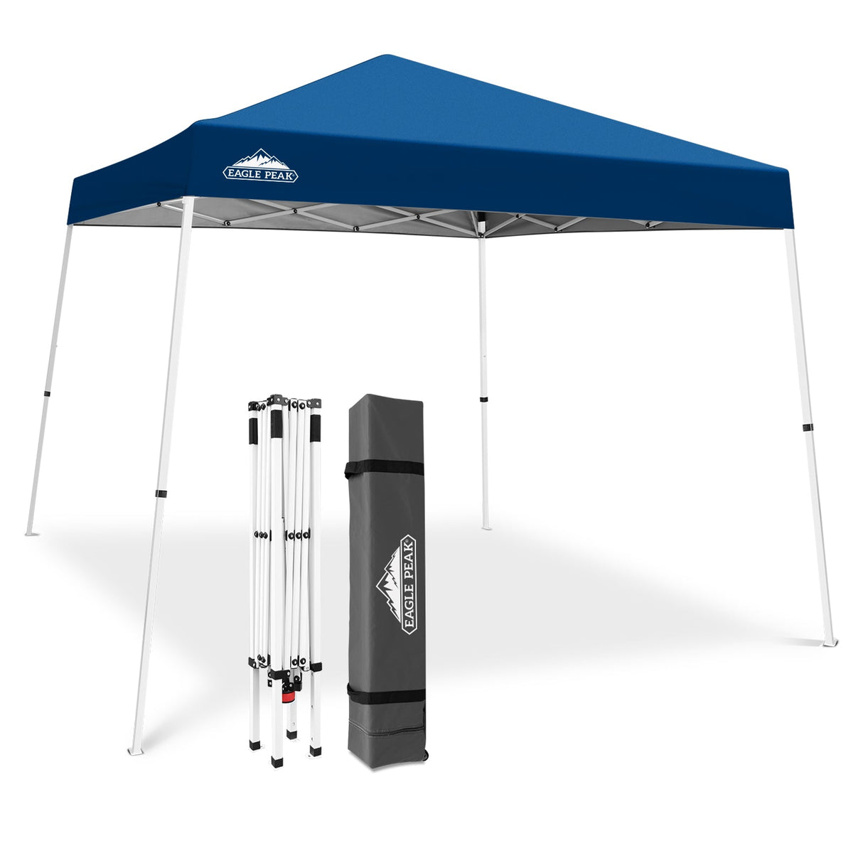 Slant Leg Pop up Canopy Tent, 10x10 Base 8x8 Top - Eagle Peak®