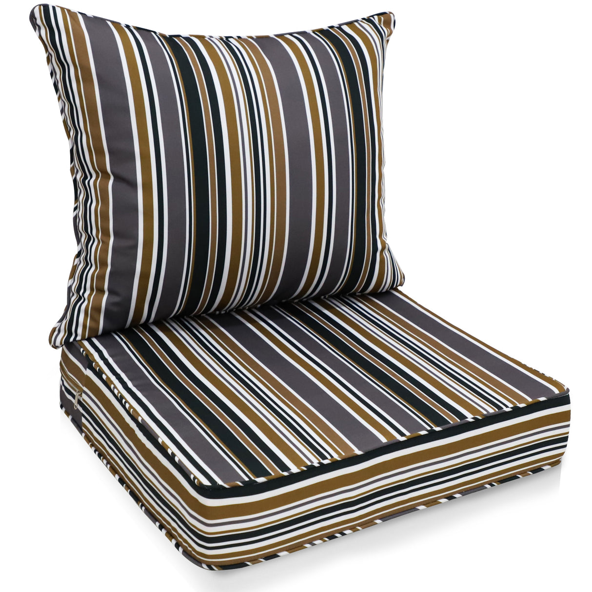Outdoor Deep Seat Patio Seat Cushion Set, 25x25x5 inch, 2-Piece Back Chair Cushion, 1 Pack