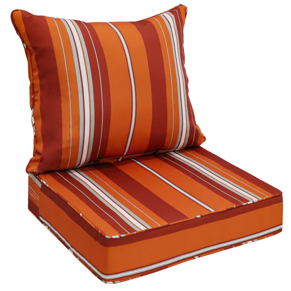 Outdoor Deep Seat Patio Seat Cushion Set, 25x25x5 inch, 2-Piece Back Chair Cushion, 1 Pack