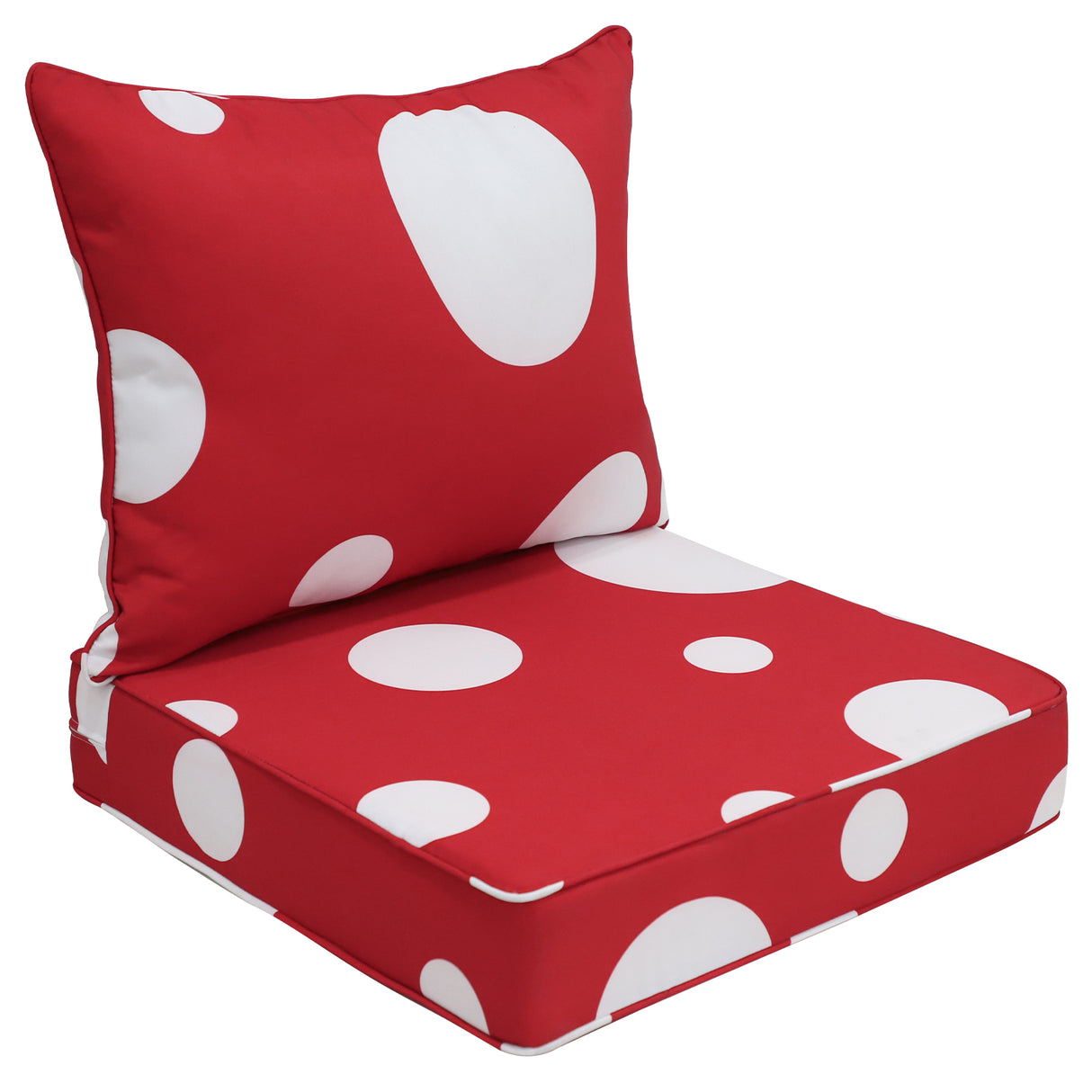 Outdoor Deep Seat Patio Seat Cushion Set, 25x25x5 inch, 2-Piece Back Chair Cushion, 1 Pack