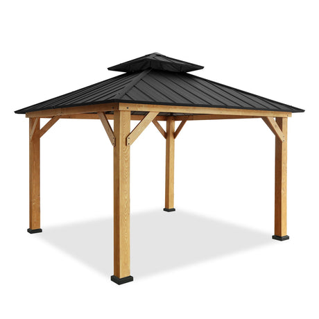 11x11 Outdoor Cedar Framed Hardtop Gazebo_WGD100 - Eagle Peak Canopy and Outdoor Products