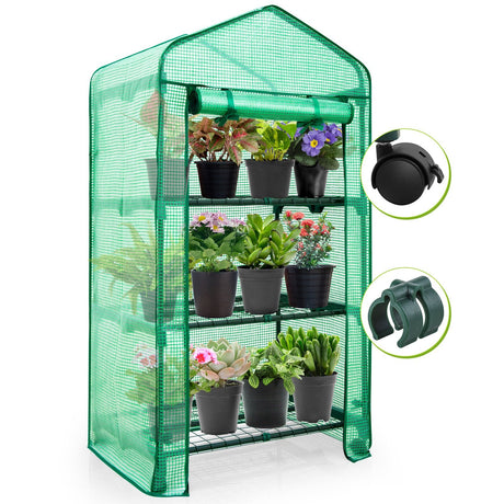 3-Tier Greenhouse with Casters_GHMNC3 - Eagle Peak Canopy and Outdoor Products