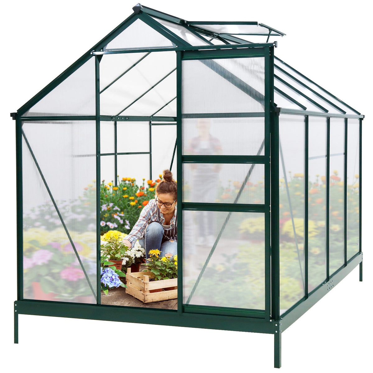 6 x 8 x 7 ft PC Greenhouse_GHPC48 - Eagle Peak Canopy and Outdoor Products