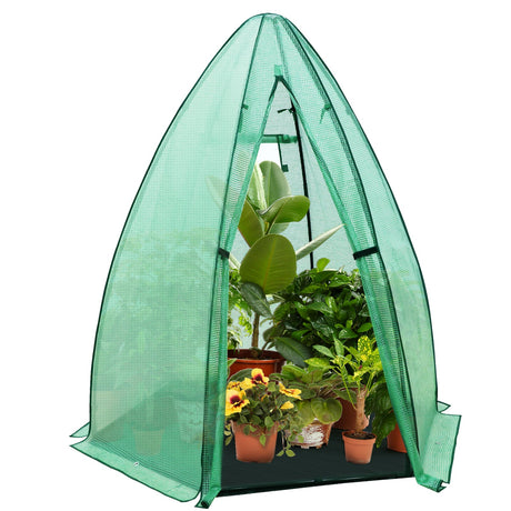 63”x63”x72”Outdoor Mini Hexagon Greenhouse_GH32CN - Eagle Peak Canopy and Outdoor Products