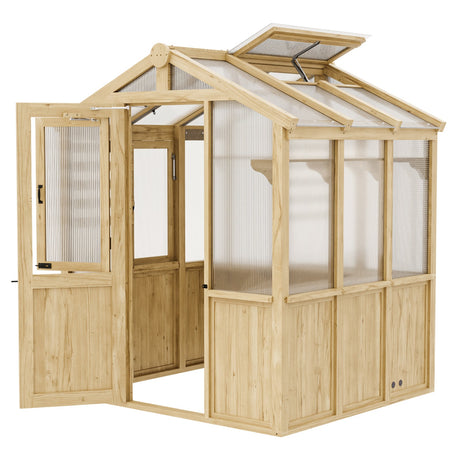 6.7x6x7.7 ft Polycarbonate Walk-in Greenhouse_WGH40 - Eagle Peak Canopy and Outdoor Products