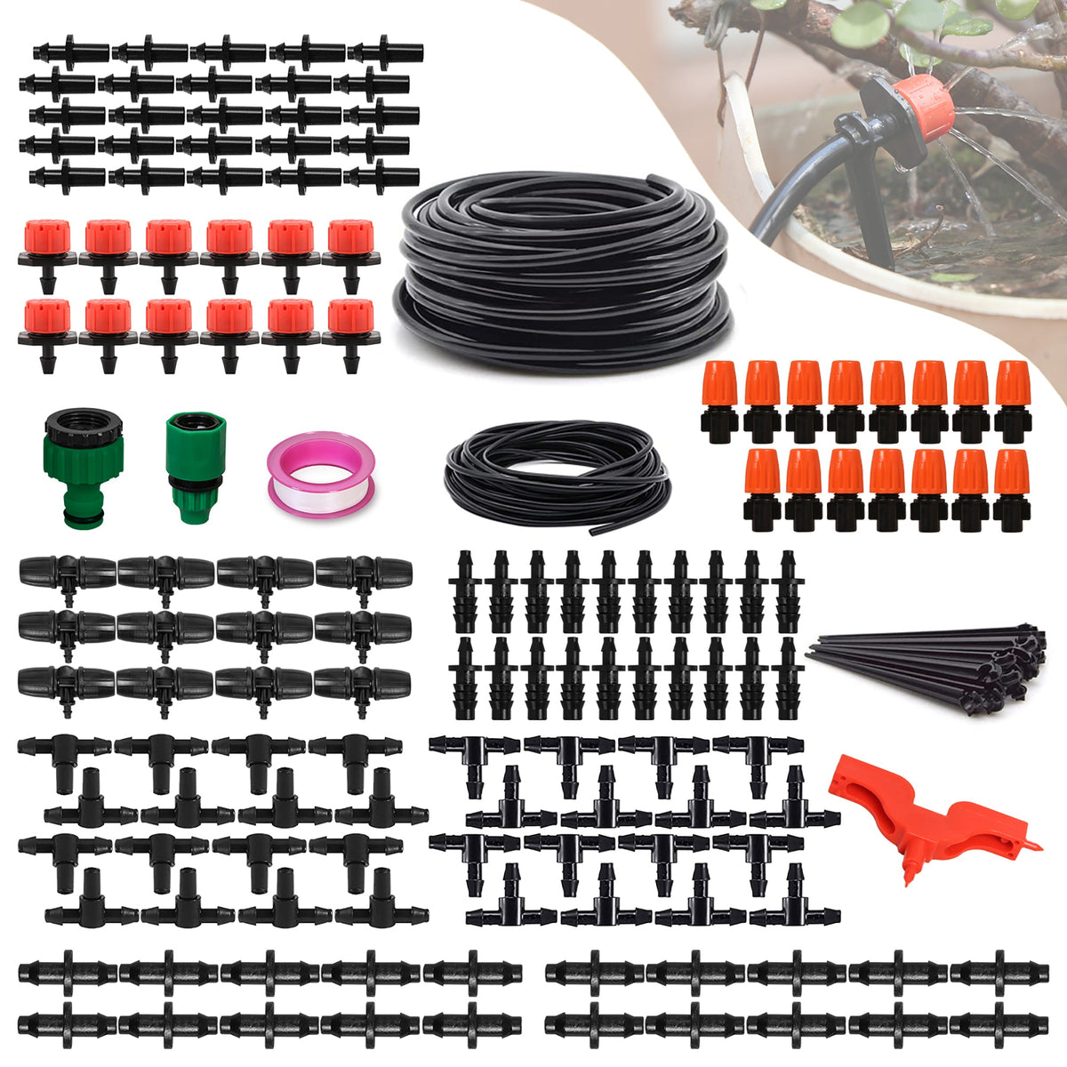 Automatic Drip Irrigation Kits DIY_ADIK-BLK - Eagle Peak Canopy and Outdoor Products
