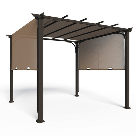 EAGLE PEAK 10x10 Outdoor Pergola Canopy_FTPG100TEX - Eagle Peak Canopy and Outdoor Products