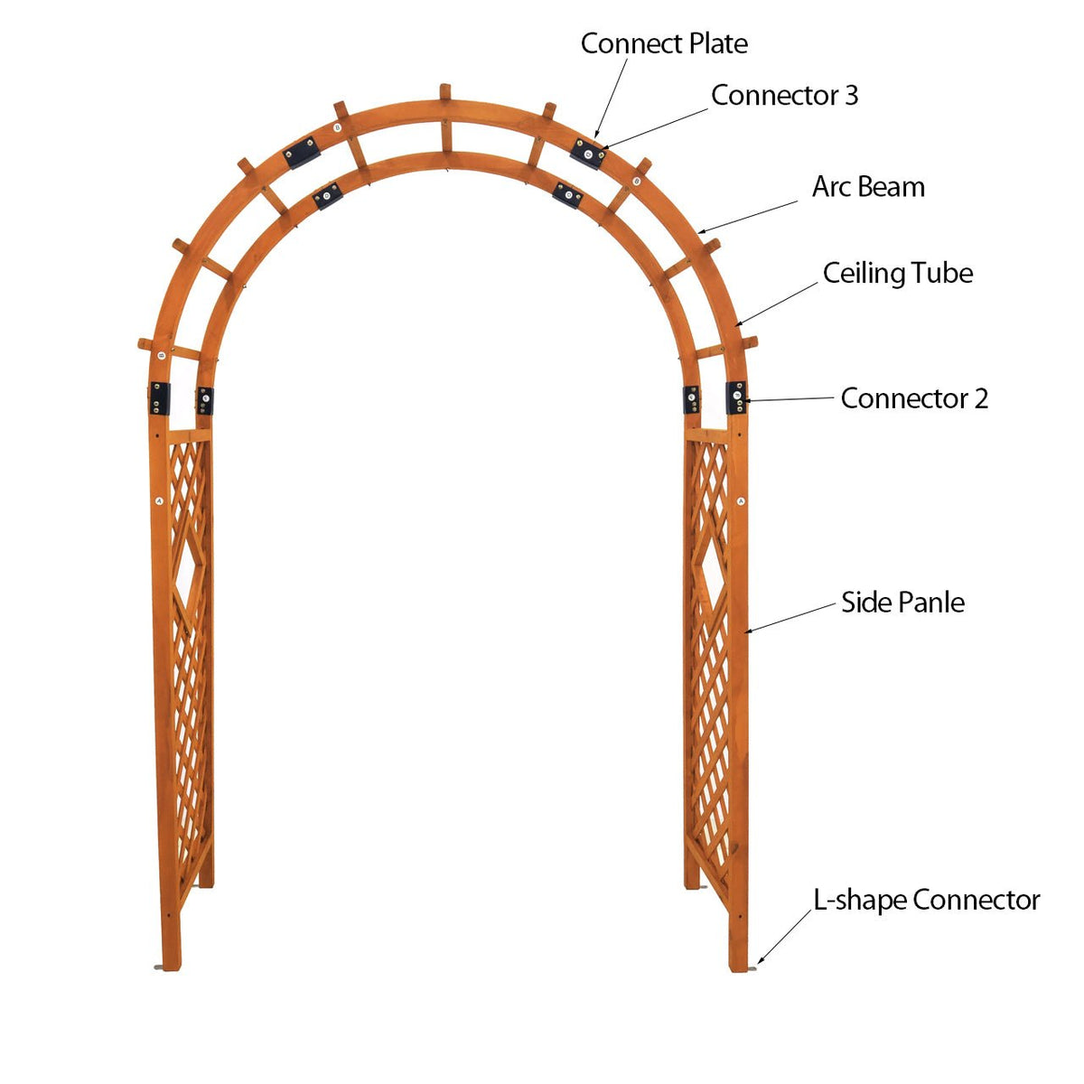 Wood Arbor 92''_GA92 - Eagle Peak Canopy and Outdoor Products