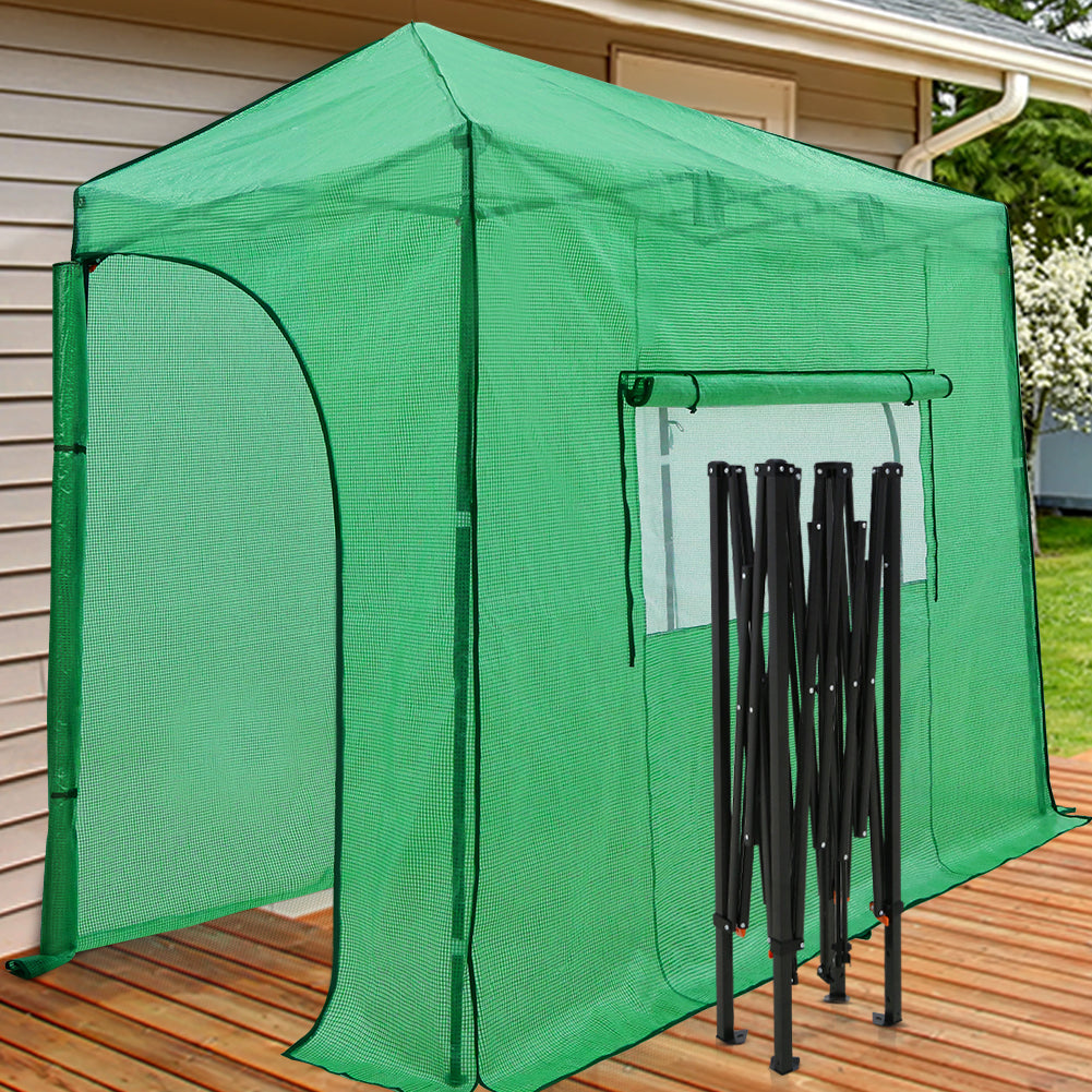 Easy Setup 10x5 Portable Lean to Pop Up Greenhouse