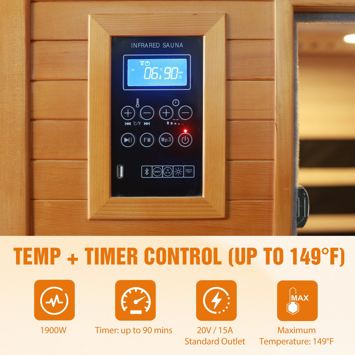 1 - 2/2 Person Low EMF Far Infrared Sauna - Eagle Peak Custom Canopy Tent